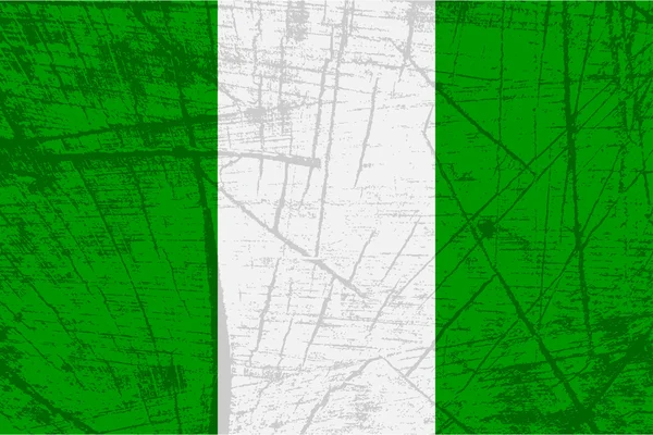Флаг Нигерии — стоковый вектор