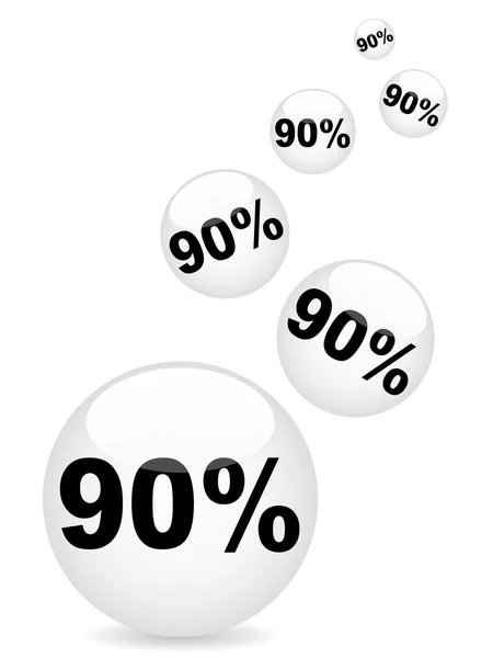 Nittio procent rabatt — Stock vektor