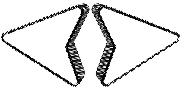 Flèche opposée — Image vectorielle
