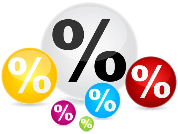 Percent background — Stock Vector