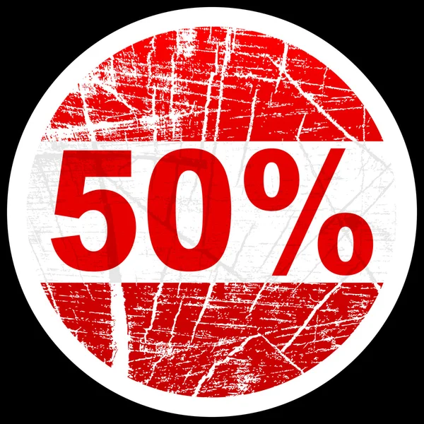 50 ％ 割引 — ストックベクタ