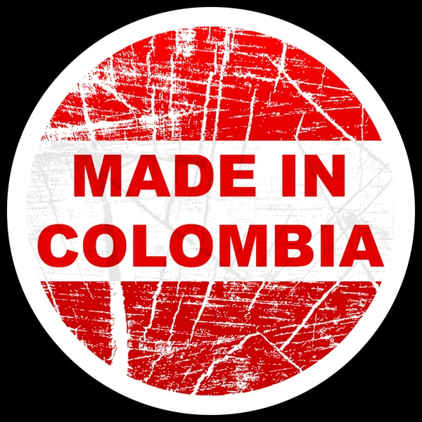 Hergestellt in kolumbien — Stockvektor