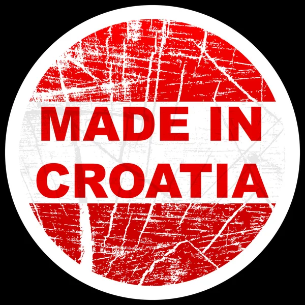 क्रोएशिया में बनाया — स्टॉक वेक्टर