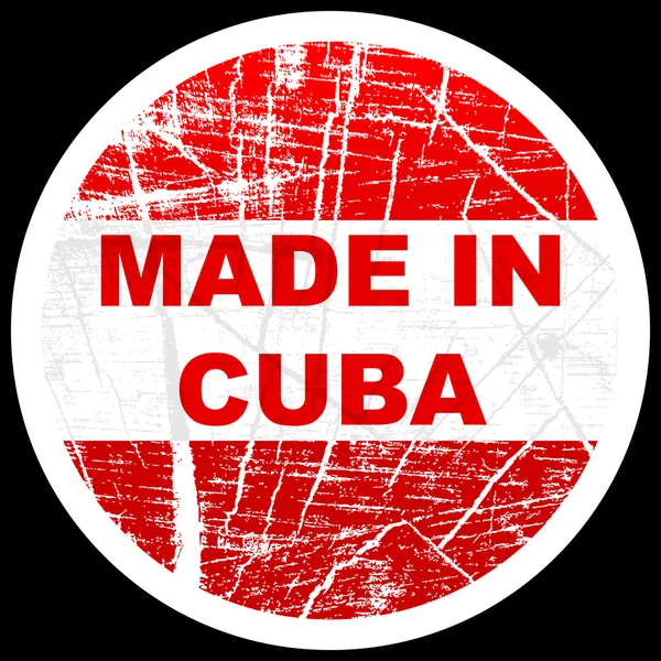 Küba'da yapılan — Stok Vektör