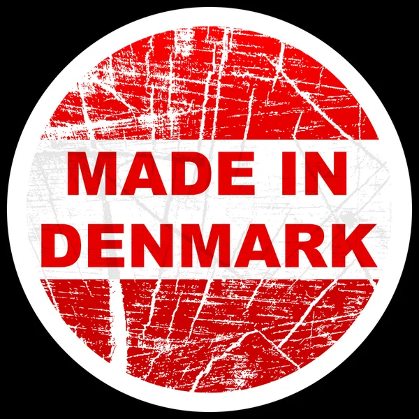 Fabricado na Dinamarca — Vetor de Stock