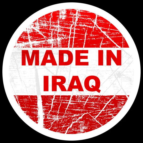 Gefertigt im Irak — Stockvektor