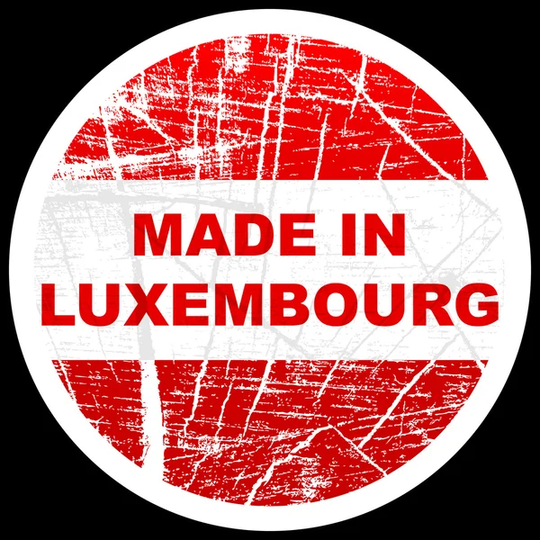 Hergestellt in Luxemburg — Stockvektor