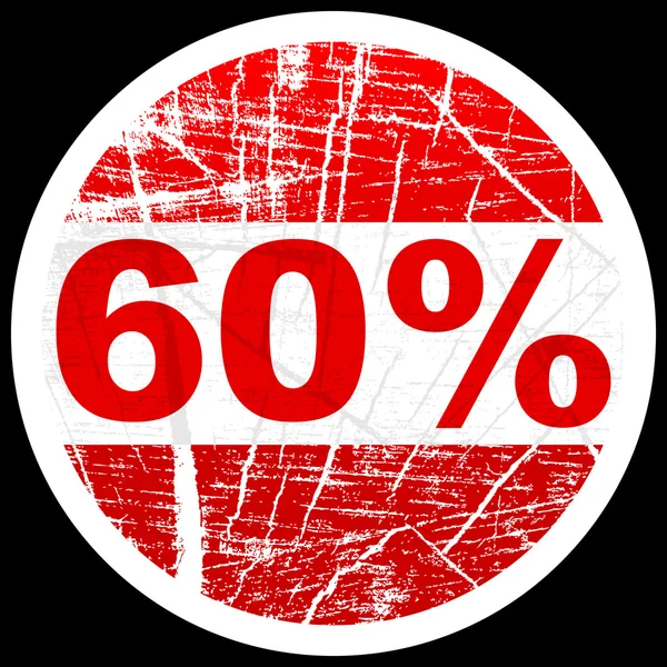 60 ％ 割引 — ストックベクタ