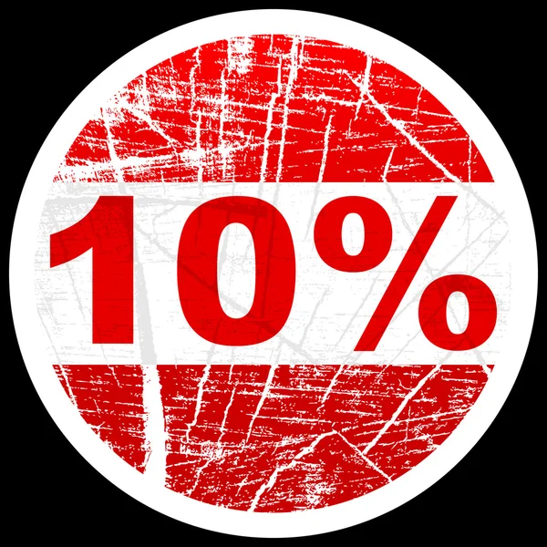 Ten percent discount — Stok Vektör