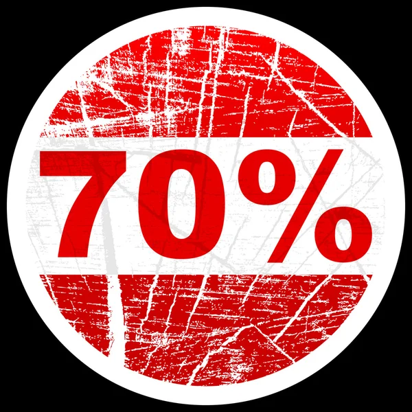 Sedmdesát procent sleva — Stockový vektor