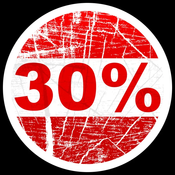 Thirty percent discount — Stok Vektör