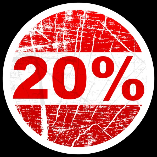 Twenty forty percent discount — Stock Vector