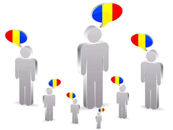 Groupe de roumains — Image vectorielle