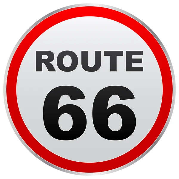 Route 66-knappen — Stock vektor