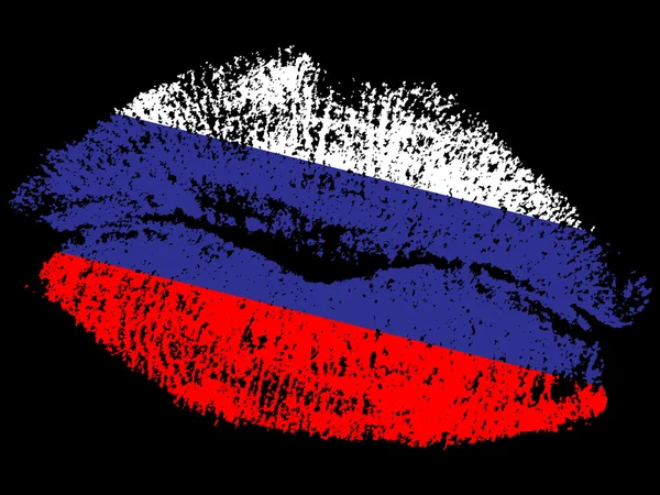 Russian kiss — Stock Vector