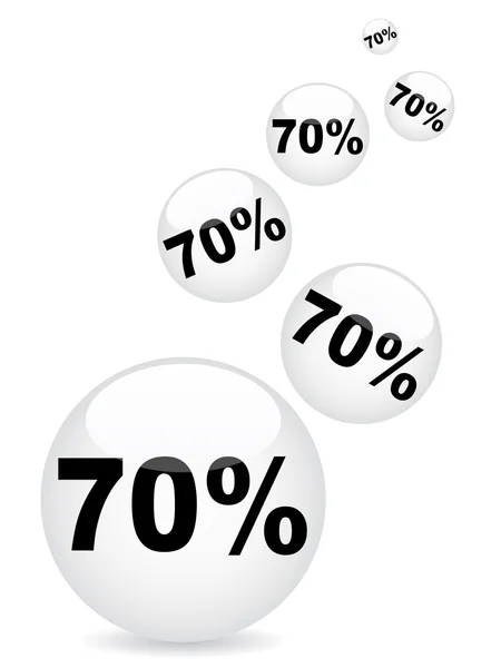 Seventy percent discount — Stock Vector