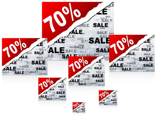 Seventy percent discount background — Stock Vector
