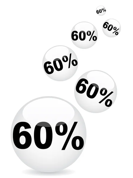 % 60 indirim — Stok Vektör