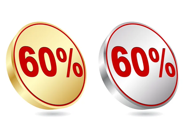 Fifty percent discount icon — Stock Vector