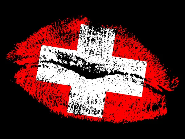 丹麦的吻 — 图库矢量图片
