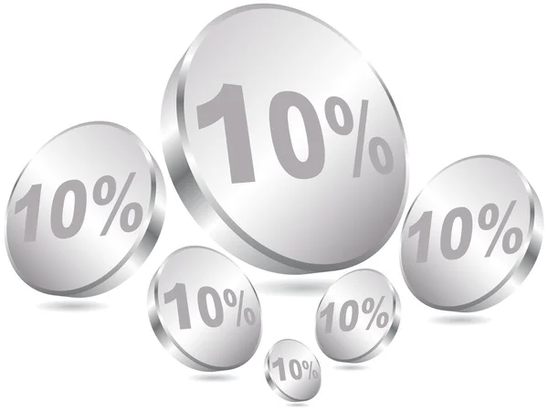 10% zniżki — Wektor stockowy