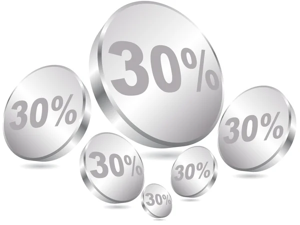Thirty percent discount — Stok Vektör