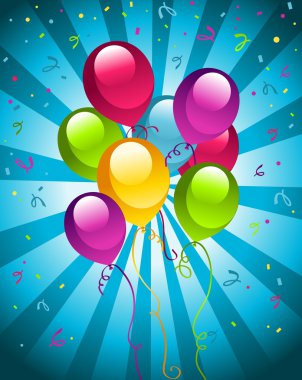 Happy Party Balloons clipart