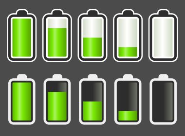 Battery Level Indicator. clipart