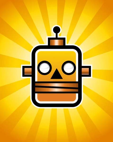 Stock vector Retro Robot