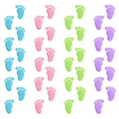 Cute Baby Steps clipart