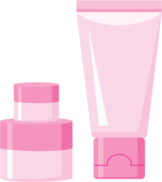Récipients cosmétiques en plastique — Image vectorielle