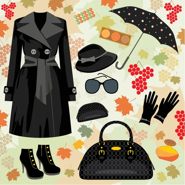 Mode im Herbst — Stockvektor