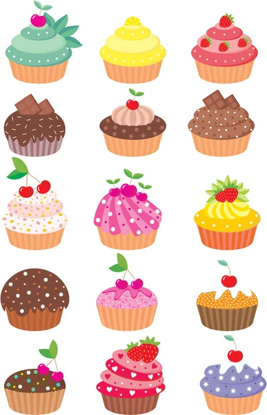 Cupcakes —  Vetores de Stock