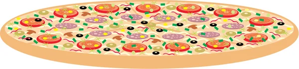 La pizza. — Vector de stock