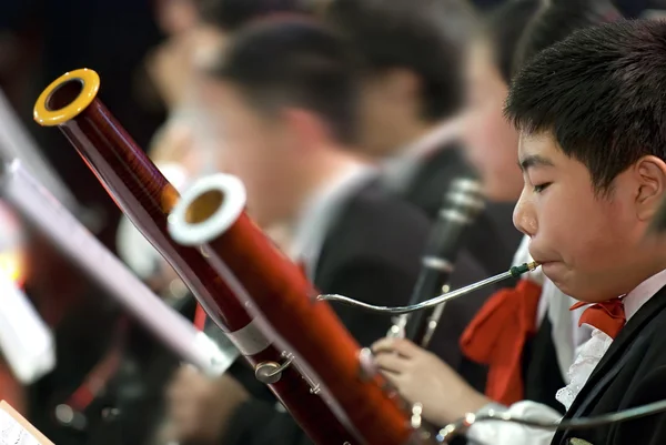 Stock image Bassoon boy