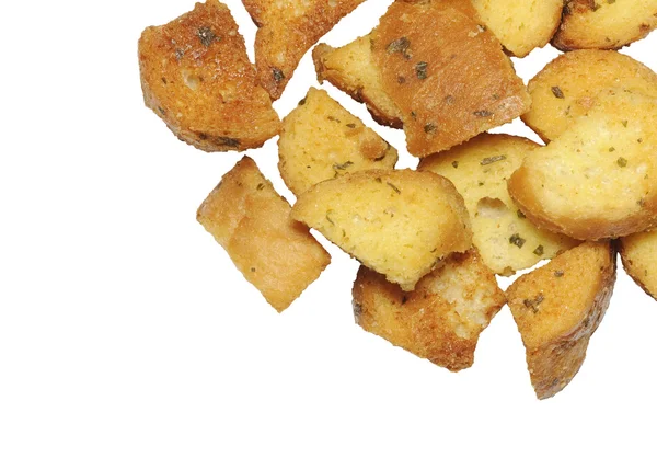 stock image Closeup of delicious bread croutons