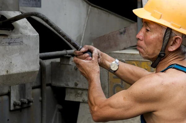 stock image Hardworking laborer