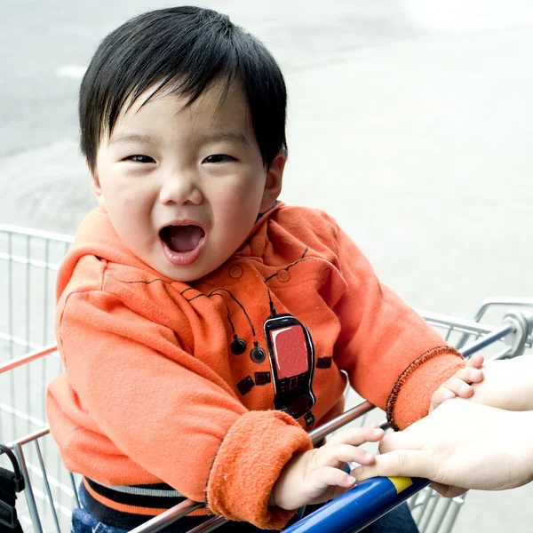 Laughed baby — Stock Photo, Image