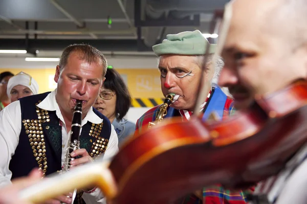 stock image Scottish folk musicians are performing