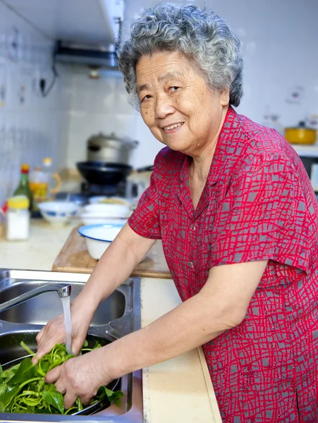 Cocinar abuela — Foto de Stock