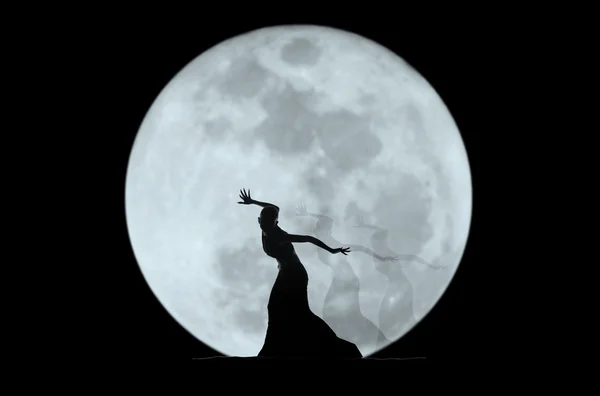 stock image Graceful dancer silhouette