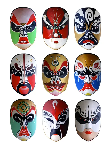 Collezione della migliore pittura facciale cinese tradizionale opera — Foto Stock
