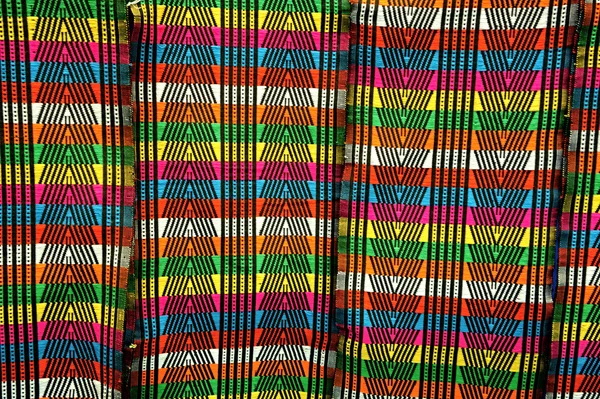 stock image Beautiful african cloth with rich pattern from Guinea-Bissau