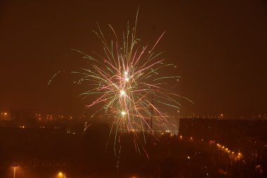 parlak renkli festival fireworks