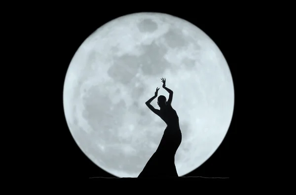 stock image Graceful dancer silhouette