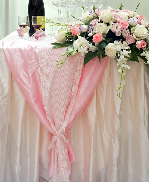 Beautiful rose flower on the wedding. — Stock Photo, Image
