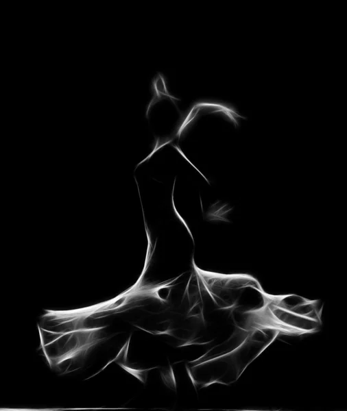 Imagem artística abstrata de um dançarino moderno — Fotografia de Stock