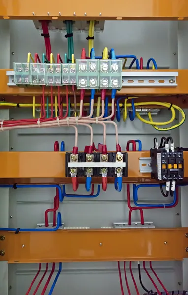 stock image Electrical patch cables and socket