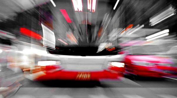 Vysokorychlostní sběrnice zářivé paprsky dává silný účinek vizuálního dopadu — Stock fotografie