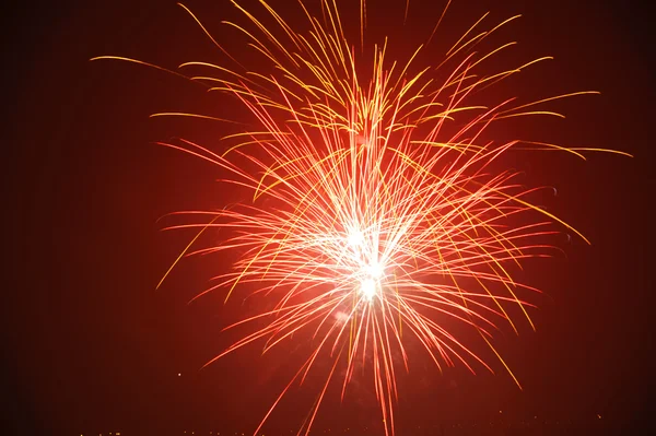 Fuegos artificiales para celebrar el festival — Foto de Stock